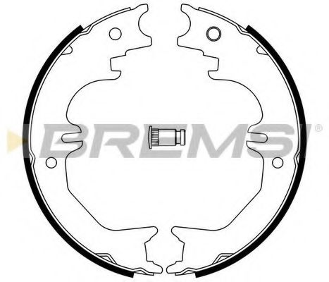 Тормозные колодки ручника BREMSI GF0982
