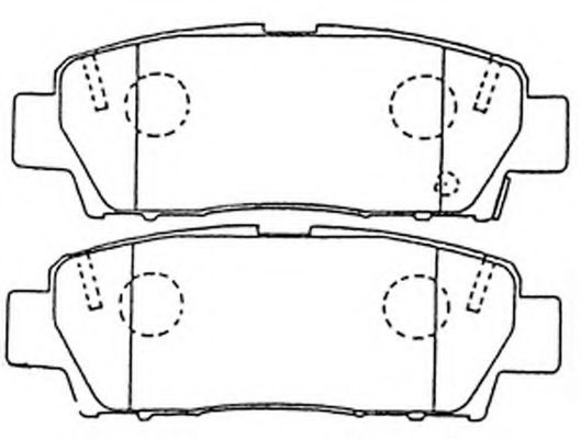 Тормозные колодки FIT FP0672