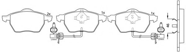 Тормозные колодки FIT FP0840E