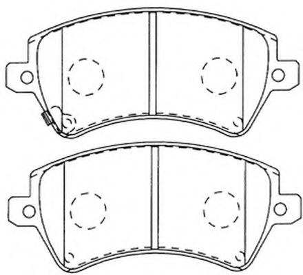 Тормозные колодки FIT FP1215