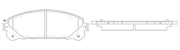 Гальмівні колодки FIT FP1324