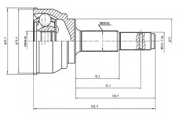 Комплект ШРКШ AYWIPARTS AW1510133