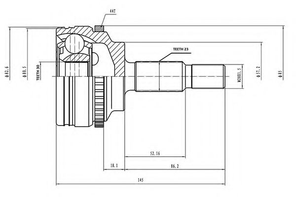 Комплект ШРКШ AYWIPARTS AW1510861A