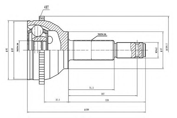 Комплект ШРКШ AYWIPARTS AW1511085A