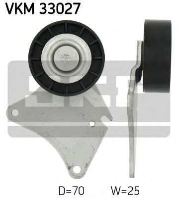Направляющий / паразитный ролик  поликлинового ремня SKF VKM 33027