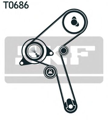 Комплект ремня ГРМ SKF VKMA 92519 - Фото 1