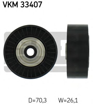 Направляющий / паразитный ролик  поликлинового ремня SKF VKM 33407