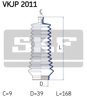 Комплект пыльников рулевой рейки SKF VKJP 2011