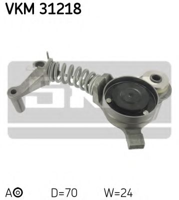 Натяжной ролик поликлинового ремня SKF VKM 31218