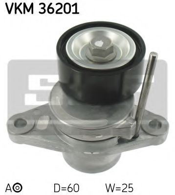 Натяжной ролик поликлинового ремня SKF VKM 36201