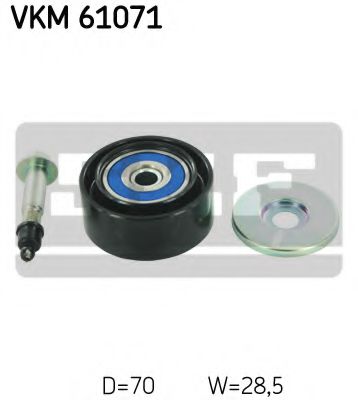 Направляющий / паразитный ролик  поликлинового ремня SKF VKM 61071