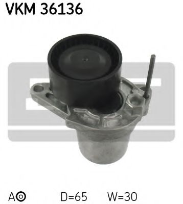 Натяжной ролик поликлинового ремня SKF VKM 36136