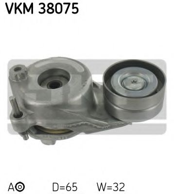 Натяжной ролик поликлинового ремня SKF VKM 38075