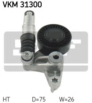 Натяжной ролик поликлинового ремня SKF VKM 31300