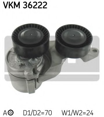 Натяжной ролик поликлинового ремня SKF VKM 36222