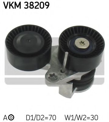 Натяжной ролик поликлинового ремня SKF VKM 38209