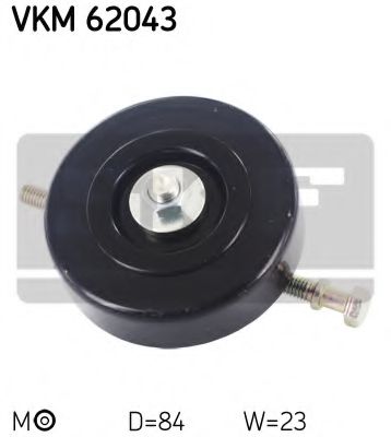 Натяжной ролик поликлинового ремня SKF VKM 62043