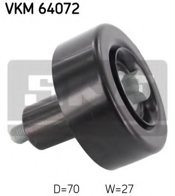 Направляющий / паразитный ролик  поликлинового ремня SKF VKM 64072