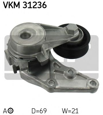 Натяжной ролик поликлинового ремня SKF VKM 31236