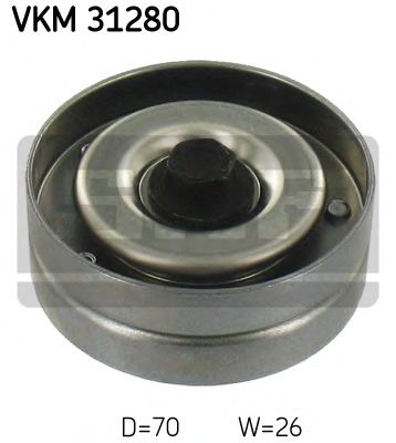Направляющий / паразитный ролик  поликлинового ремня SKF VKM 31280