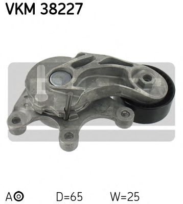 Натяжной ролик поликлинового ремня SKF VKM 38227