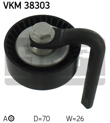 Натяжной ролик поликлинового ремня SKF VKM 38303