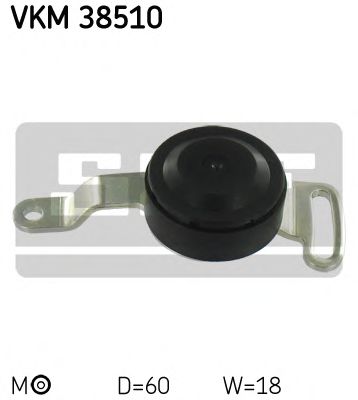 Натяжной ролик поликлинового ремня SKF VKM 38510