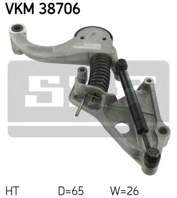 Натяжной ролик поликлинового ремня SKF VKM 38706