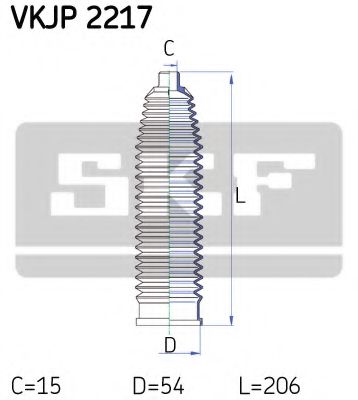 Комплект пыльников рулевой рейки SKF VKJP 2217