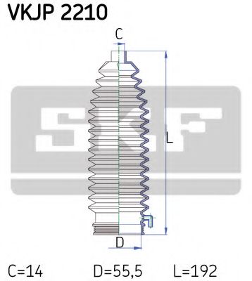 Комплект пыльников рулевой рейки SKF VKJP 2210