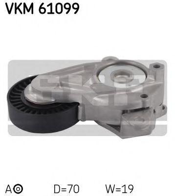 Натяжной ролик поликлинового ремня SKF VKM 61099