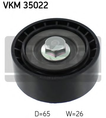 Направляющий / паразитный ролик  поликлинового ремня SKF VKM 35022