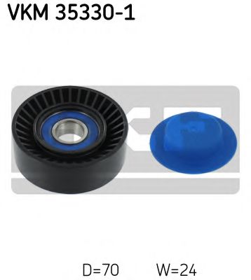 Направляющий / паразитный ролик  поликлинового ремня SKF VKM 35330-1