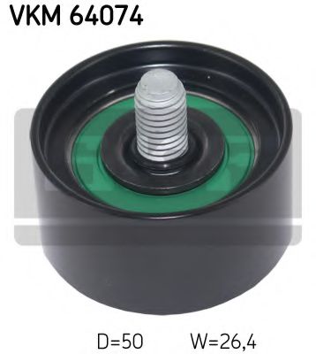 Направляющий / паразитный ролик  поликлинового ремня SKF VKM 64074