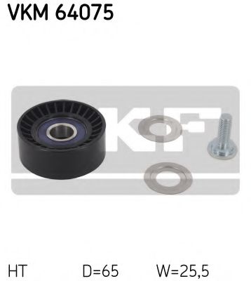 Натяжной ролик поликлинового ремня SKF VKM 64075