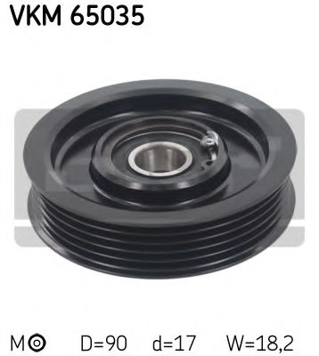 Натяжной ролик поликлинового ремня SKF VKM 65035