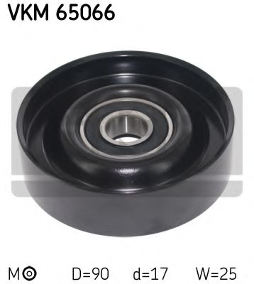 Натяжной ролик поликлинового ремня SKF VKM 65066