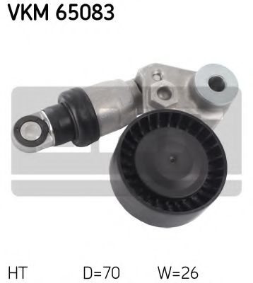 Натяжной ролик поликлинового ремня SKF VKM 65083