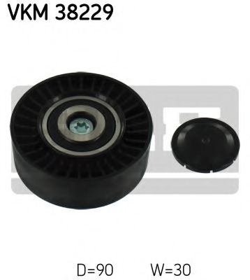 Направляющий / паразитный ролик поликлинового ремня SKF VKM 38229