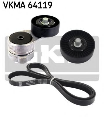 Комплект поликлинового ремня SKF VKMA 64119