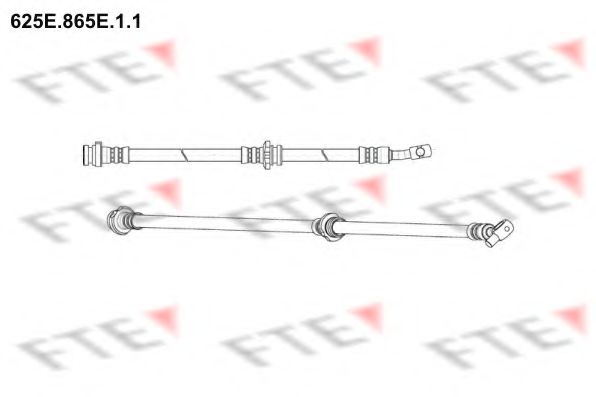 Тормозной шланг FTE 625E.865E.1.1