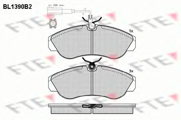 Тормозные колодки FTE BL1390B2