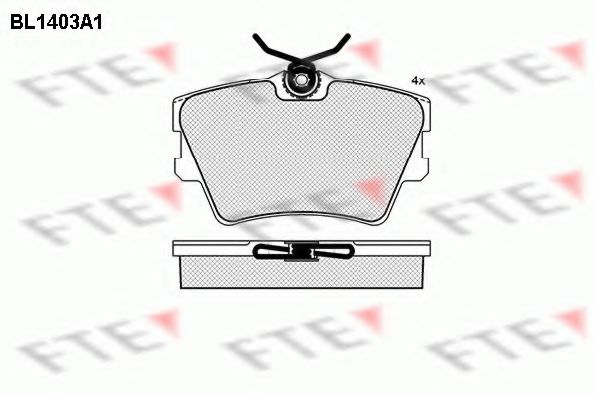 Тормозные колодки FTE BL1403A1