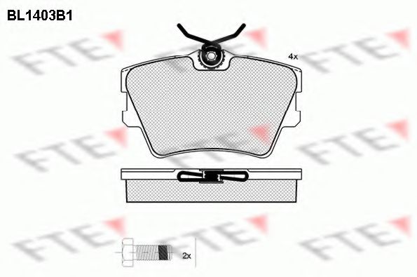 Тормозные колодки FTE BL1403B1