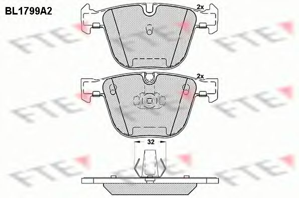 Тормозные колодки FTE BL1799A2