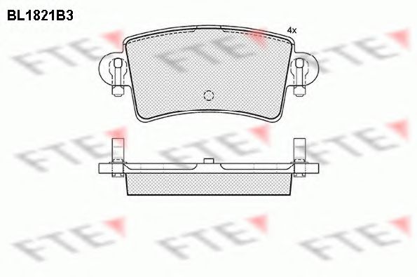 Тормозные колодки FTE BL1821B3