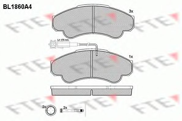 Тормозные колодки FTE BL1860A4