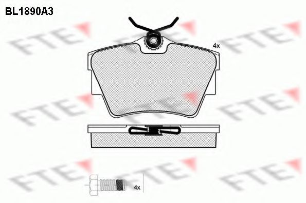 Тормозные колодки FTE BL1890A3