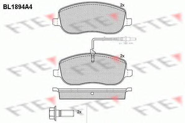Тормозные колодки FTE BL1894A4
