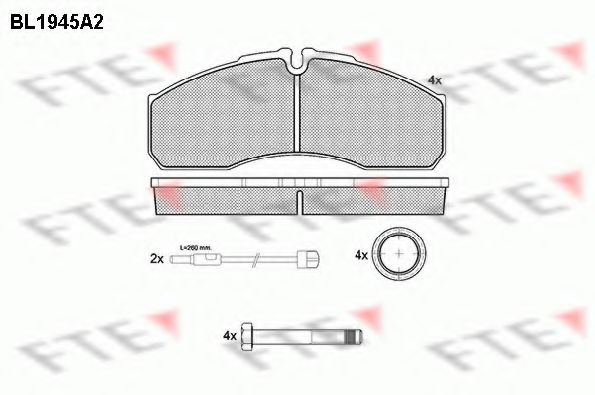 Тормозные колодки FTE BL1945A2